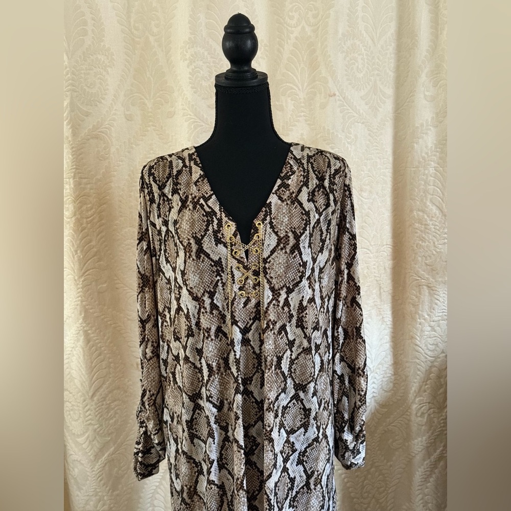 Michael Kors Snakeskin Print Dress